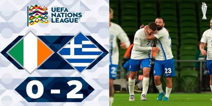 UEFA Nations League – Yunani Taklukkan Irlandia Dengan Skor Telak 2-0